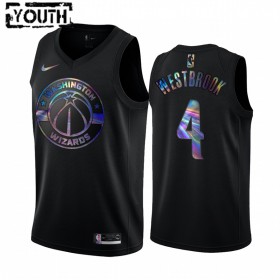 Camiseta Niños Washington Wizards Russell Westbrook 4 Iridescent HWC Collection Swingman